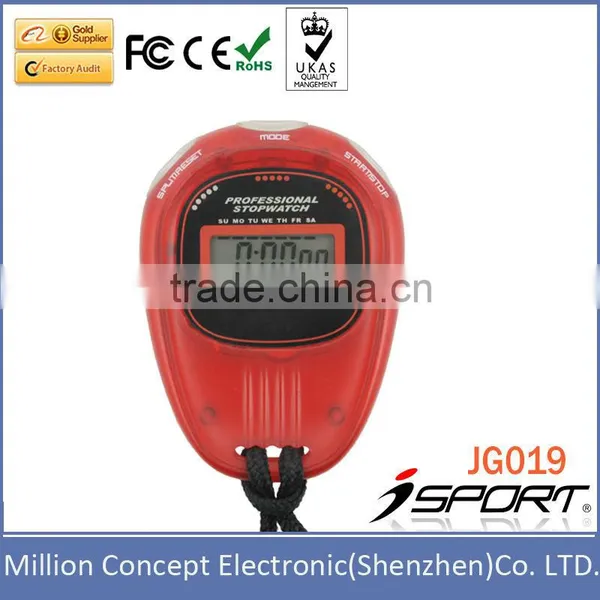 Single Line Display Hourly Chime Sport Electronic Stopwatch