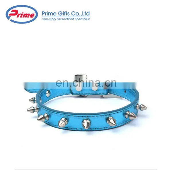 Cheap Price Colorful Pu Leather Spiked Dog Collar photo-3