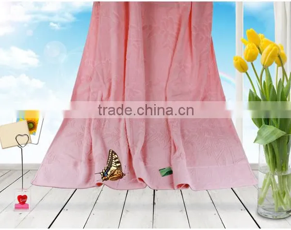 150*200CM 80%bamboo20%cotton Jacquard Pure Blanket Super Terry Towel Canabe Customized photo-3