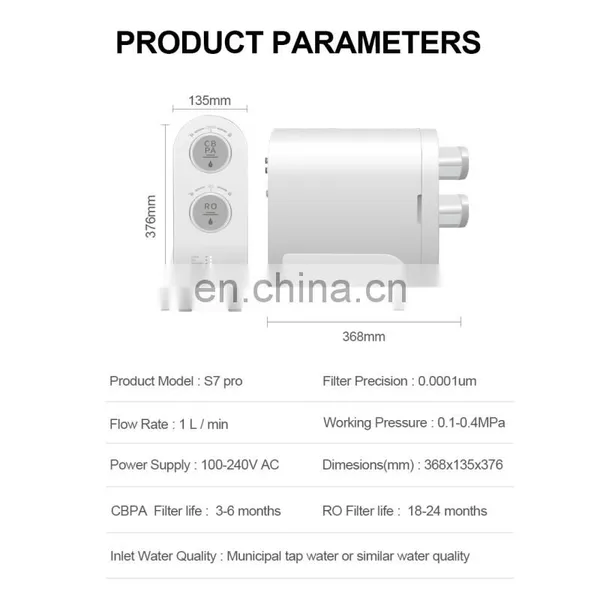 400GPD Personal Under Sink Good Portable RO Water Purifier For Home photo-5