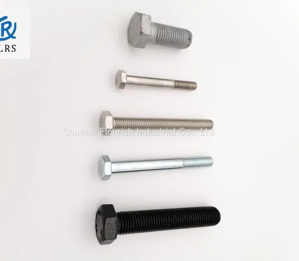 Carbon Steel DIN933 M20 Hex Head Cap Screw HDG Surface photo-2