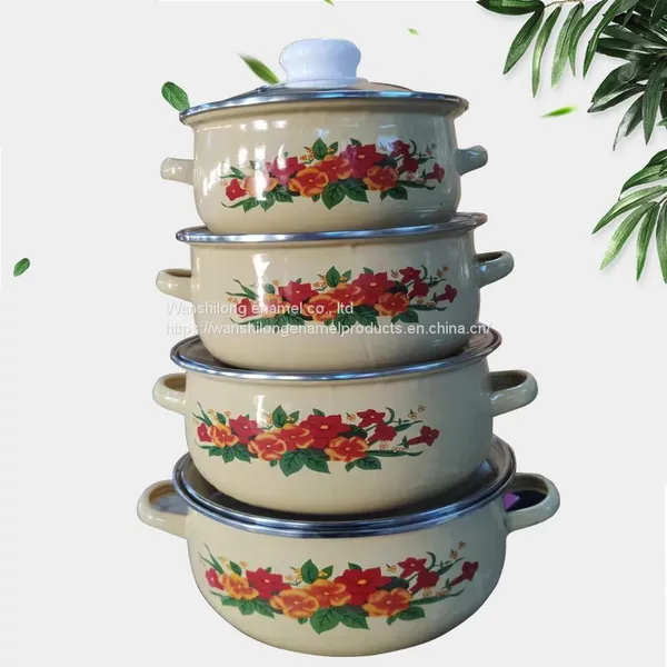 ENAMEL CASSEROLE SET GLASS ENAMEL CASSEROLE SET photo-4