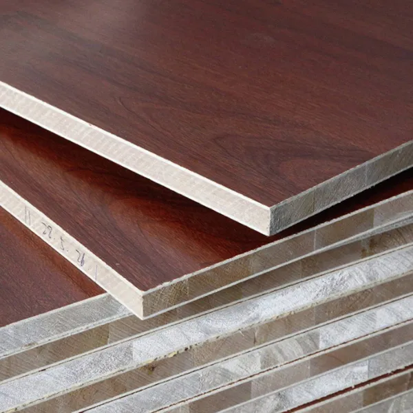 Pine Material 18mm Melamine Block Board Ecological Board Furniture Panel