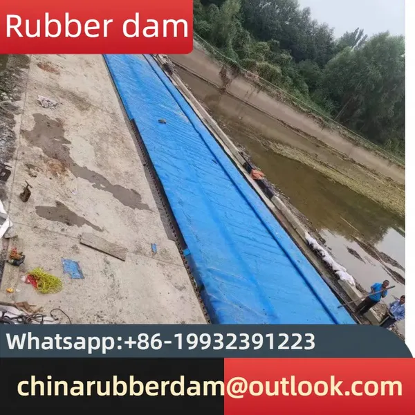 Whole Slope Inflatable Flood Control Dam Spot Mobile Irrigation Rubber Rolling Dam photo-5
