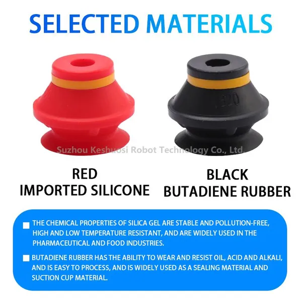 VB10-50 Bellows Suction Cup PIAB Brand Alternative Non-damaging Workpiece Stable Gripping of Smooth Surfaces With Adaptation to Height Differences photo-2