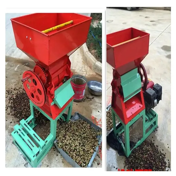 Ivory Coast Wholesale Fresh Coffee Beans Peeler /peeling Cocoa Sheller Machine photo-3