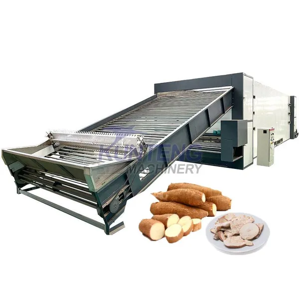 Industrial Vegetable Cutter and Cassava Dryer Machine Dried Cassava Chips Processing Machine EPC