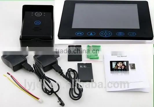 Hot Selling 9''color Wireless Video Door Bell,alarm Video Intercom Doorbell,wireless Unlocking photo-2