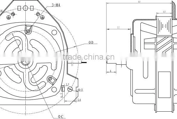 High Speed Cooker Hood ac Motor photo-2