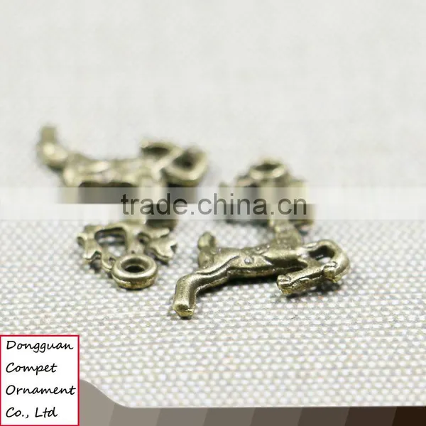 DIY Manual Zinc Alloy Accessories Running Sika Deer Pendant photo-2