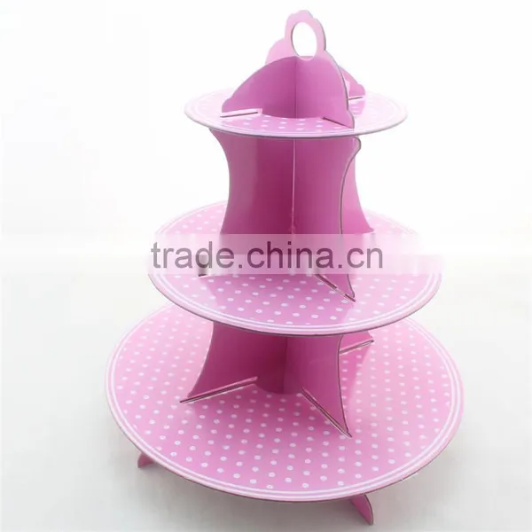 Cake Decoration 3 Tier Cardboard Cupcake Stand for Themed Parties. photo-3