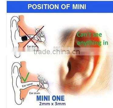 Super Mini Earpiece Wireless In-Ear Maget Earpeice Micro Headphone With Necklooop Sticker photo-3