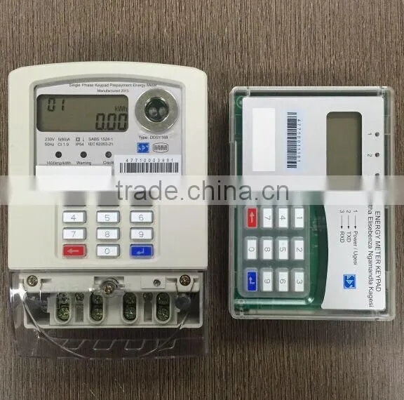Single Phase STS Split Keypad Prepaid Energy Meter With Wireless CIU/UIU photo-2
