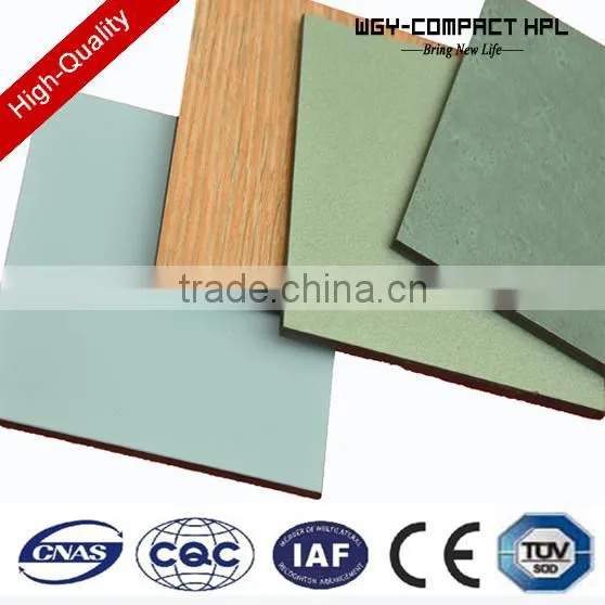 China Whole Sale 6mm Gloss Surface Good Intensity Hpl Laminate White Board photo-3