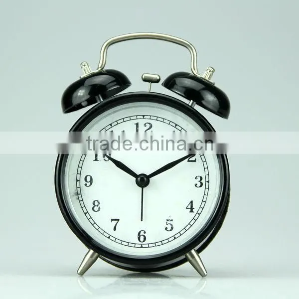Simple Design Classic Black Metal Desktop Digital Retro Retro Alarm Clock photo-2