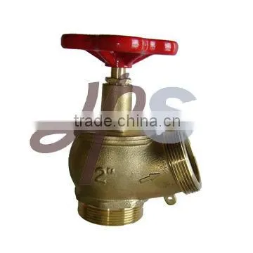 brass landing hose fire valve with 30 degree outlet