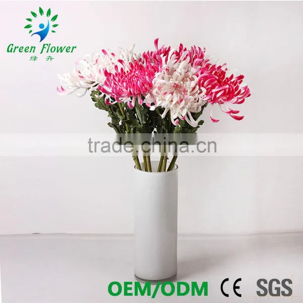 2016 Wholesale Multicolor Latex Artificial PU Flowers Chrysanthemum Real Touch Bouquet Wedding Bridal Decor Display Flower photo-2
