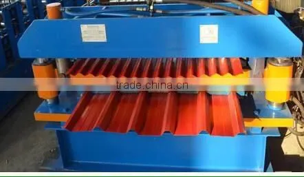 Double Deck 3 Types Roof and Wall Roll Forming Machine photo-2
