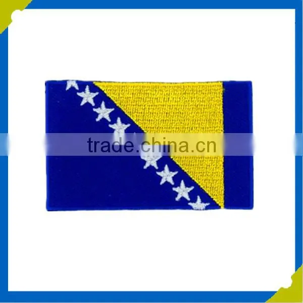Manufacturer Customized Self-adhesive Embroidery Flag Patches for Baseball Caps Clothing photo-6