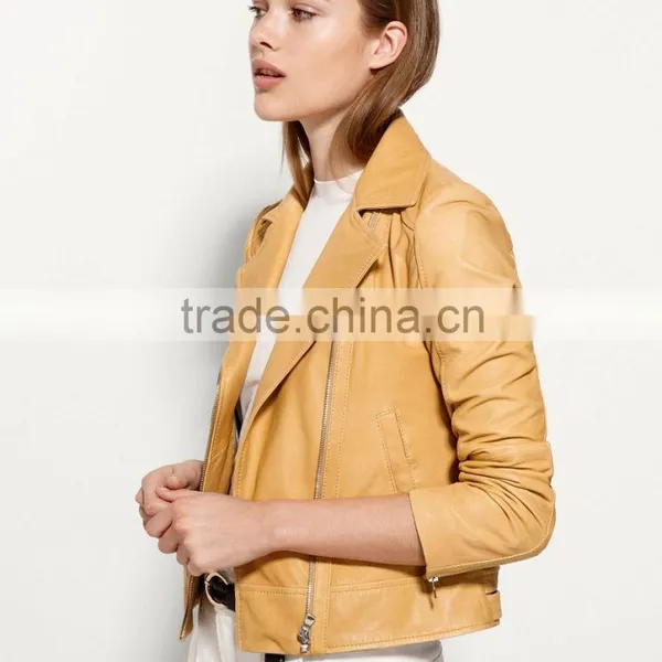 Model in Wet Hair Wearing Woman Women Fashion Leather Jacket photo-5