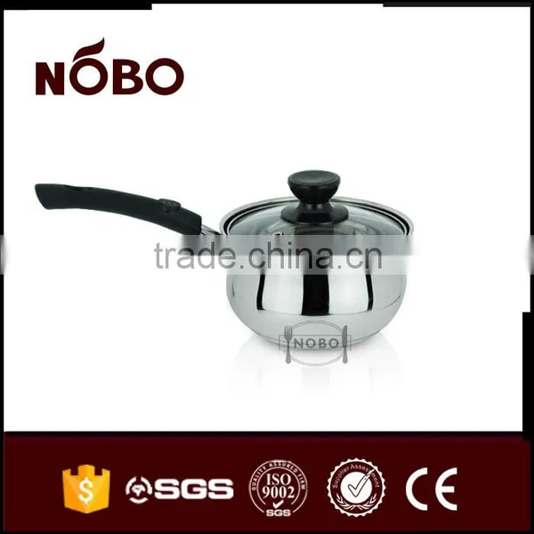 Wholesale Stainless Steel Milk Pot With Glass Lid photo-4