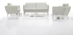 S-03-1 White Leather Sofa pu Sofa White Leather Sofa Furniture Sofa photo-2