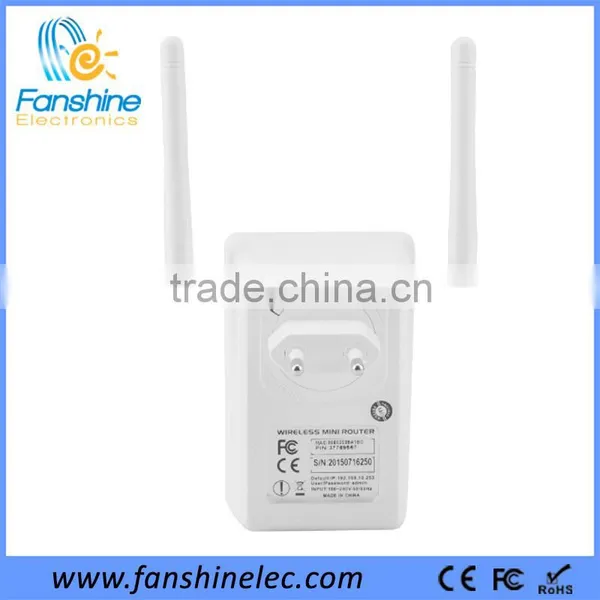 Fanshine External Antennas White Color 300Mbps Wifi Repeater Outdoor Support Router Client Bridge photo-3