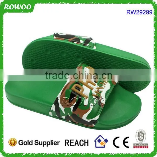 New Design Men Bathroom Slippers Soft Customized Logo Slides Indoor Flat Sandals photo-3
