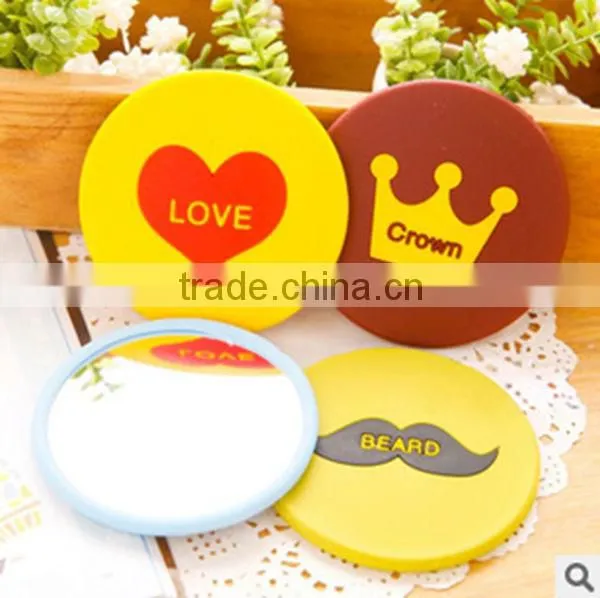 Cheap Decorative Small Portable Silicone Mirror With Good Quality for Make-up
