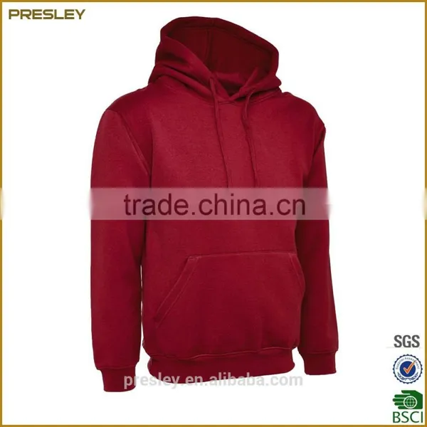 Presley Oem 100% Cotton Plain Custom Wholesale Blank Pullover Hoodies With Pocket photo-2