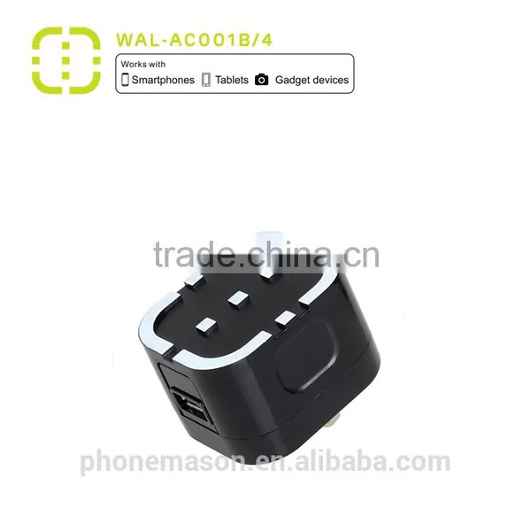 Latest Walnut 2.1A Mobile Phone USB Main Charger for Smartphone photo-2