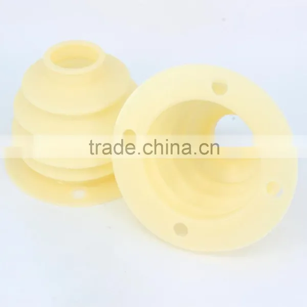 KS 3 Layers Yellow Flange Oil Bellows With Holes Warp Knitting Machine Spare Parts photo-2