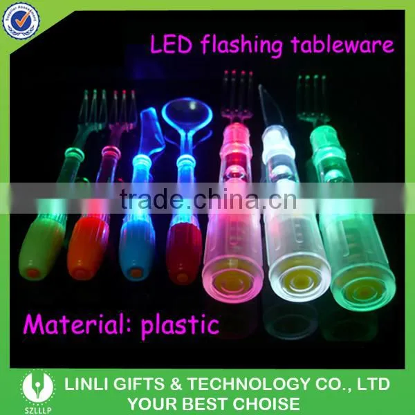 Party Or Bar Promotional Led Flashing Knife, Fork and Spoon With Logo photo-6