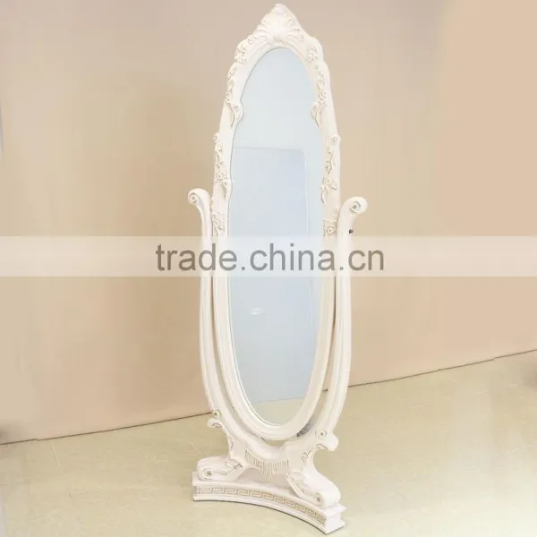 Elegant Modern Wood Dress Mirror With Stand photo-2