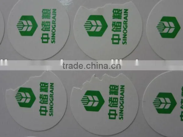 2013new label printing services and fragile paper tag