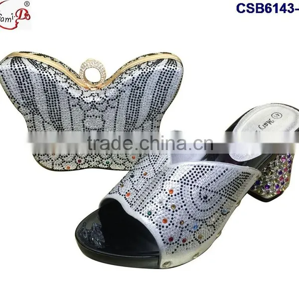 CSB6143 2016 The Top Latest Fashion Woman Italy Style High Heel Sandal Shoes With Bags photo-5