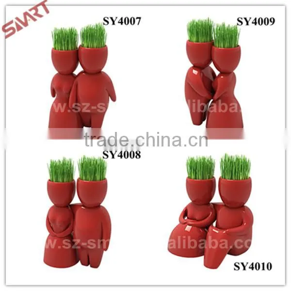 With Grass Hair White Man Growing Grass Doll photo-3