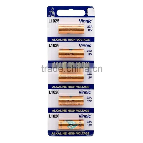 12v A23 23A L1028 Battery High Voltage Alkaline Cylindrical Button Cell