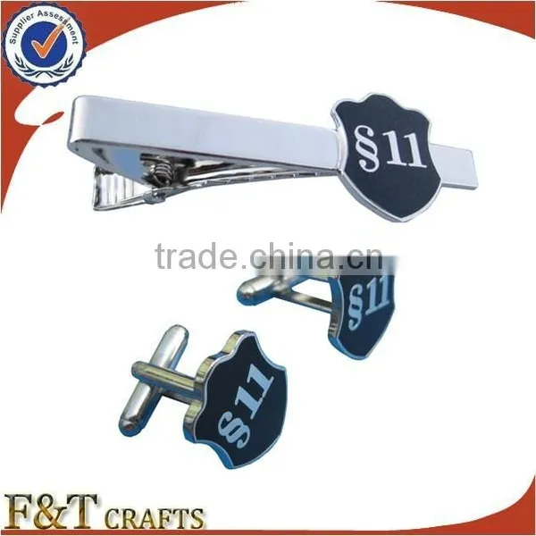 Promotional Black Annealed Logo Custom Made Tie Bar photo-2