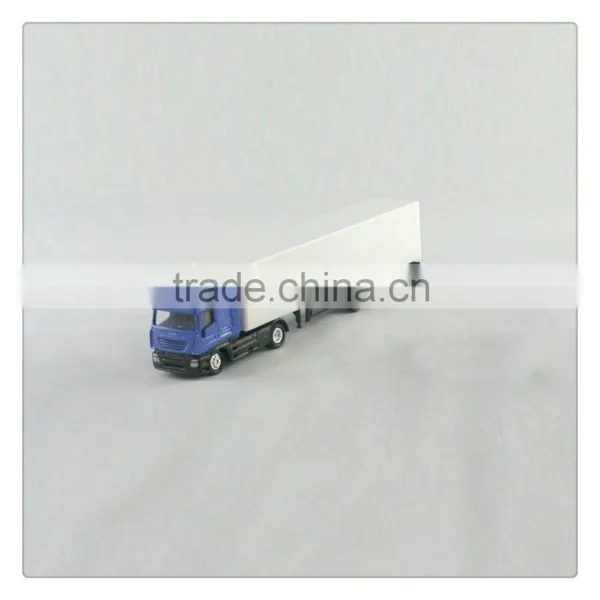 New Diecast Truck Model,metal Scale Truck Toy,1:87 Model Truck and Trailer