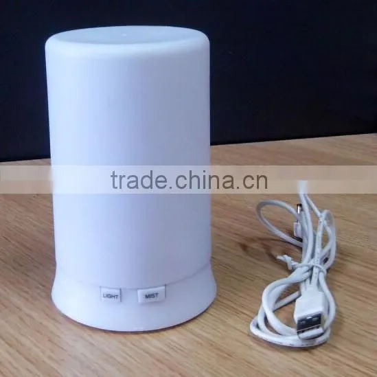 Whlte Pillar Shape Plastic Utrasonic Essential Oils Electric Candle Light Aroma Diffuser photo-4