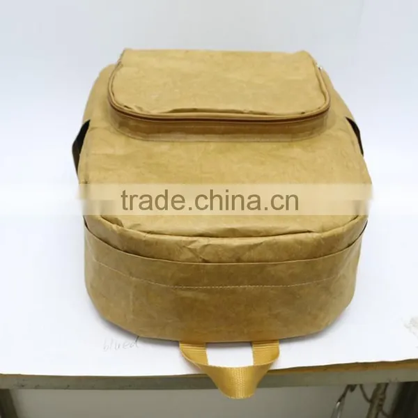 Trendy Casual Strong Tyvek Backpack Brown Tyvek Paper School Backpack photo-5