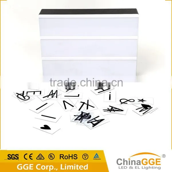 Acrylic Led Frontlit Vintage Cinema Massage Light Box a4 Lightbox Letters photo-5