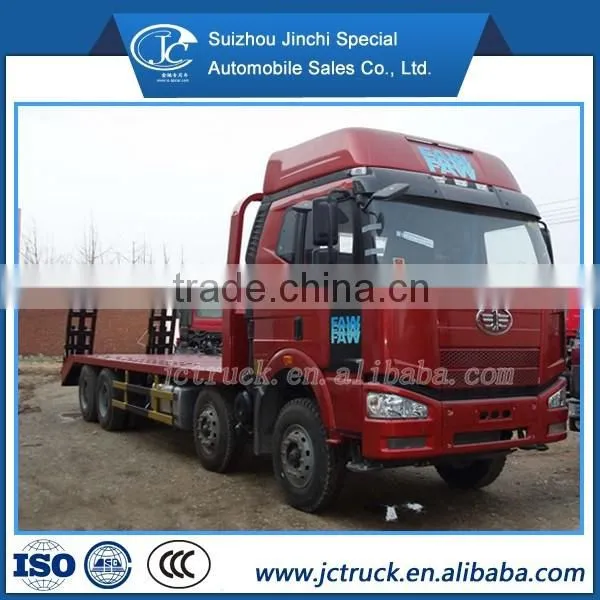 FAW J6 8X4 Flat Plate Transport Truck photo-2