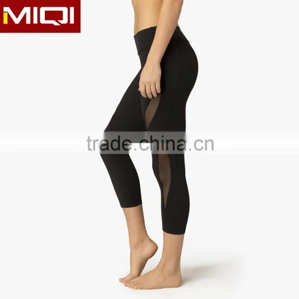 Wholesale Hot Selling Women Workout Clothing Breathable Sexy Yoga Pants With Mesh Design photo-2