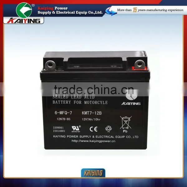 Sealed Free Maintenance Motorcycle Battery 12N7-BS