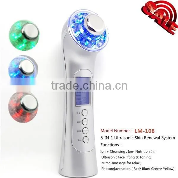 5 in 1 Ultrasonic Facial Massager Ionic Facial Massager as Seen on tv photo-3