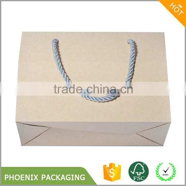 Custom Brown Kraft Paper Handbag Gift Box photo-3