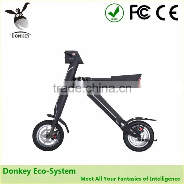Light Weight Lithium Battery Power Electric Folding Scooter Bike With GPS photo-3