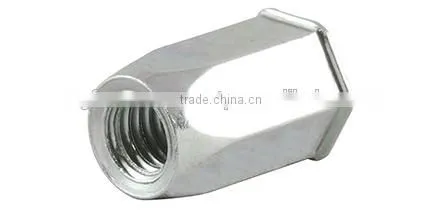 Open or Closed End Blind Rivet Nut, Continuous Hexagonal Shaft, With Dome- or Small Countersunk Head in Steel